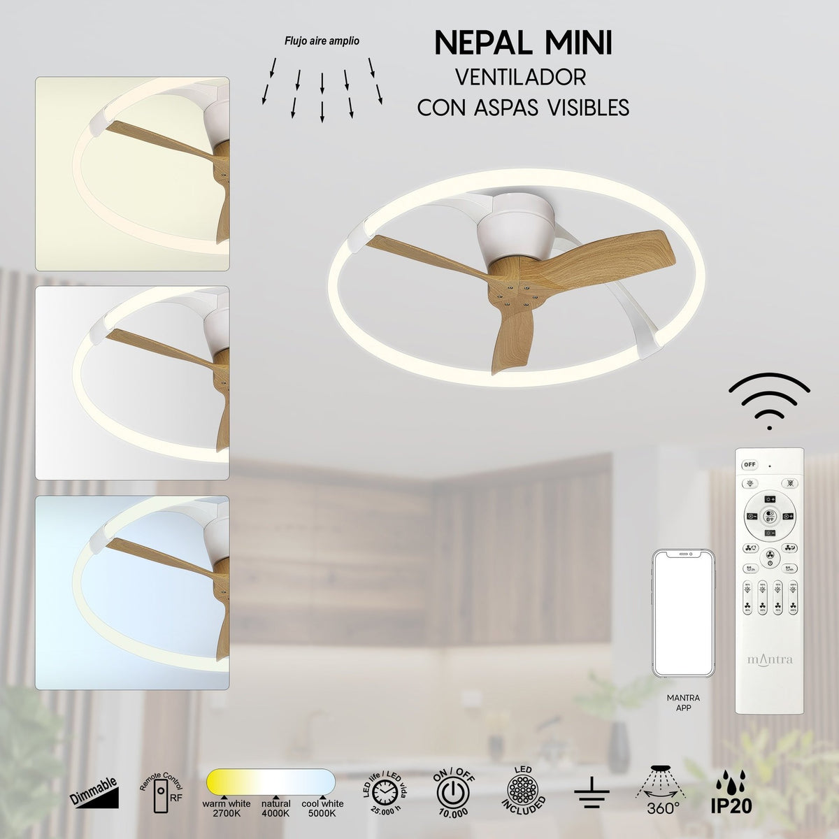 LAMPA SUFITOWA NEPAL MINI OD MANTRA 7803
