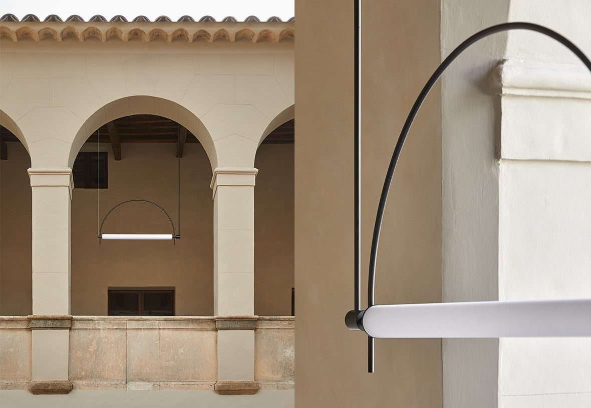 LAMPA WISZĄCA ARC CZARNY OD AROMAS DEL CAMPO C1292