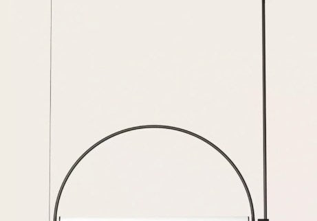 LAMPA WISZĄCA ARC CZARNY OD AROMAS DEL CAMPO C1292
