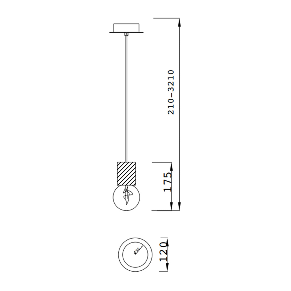 LAMPA WISZĄCA GALAXIA OD MANTRA 7623