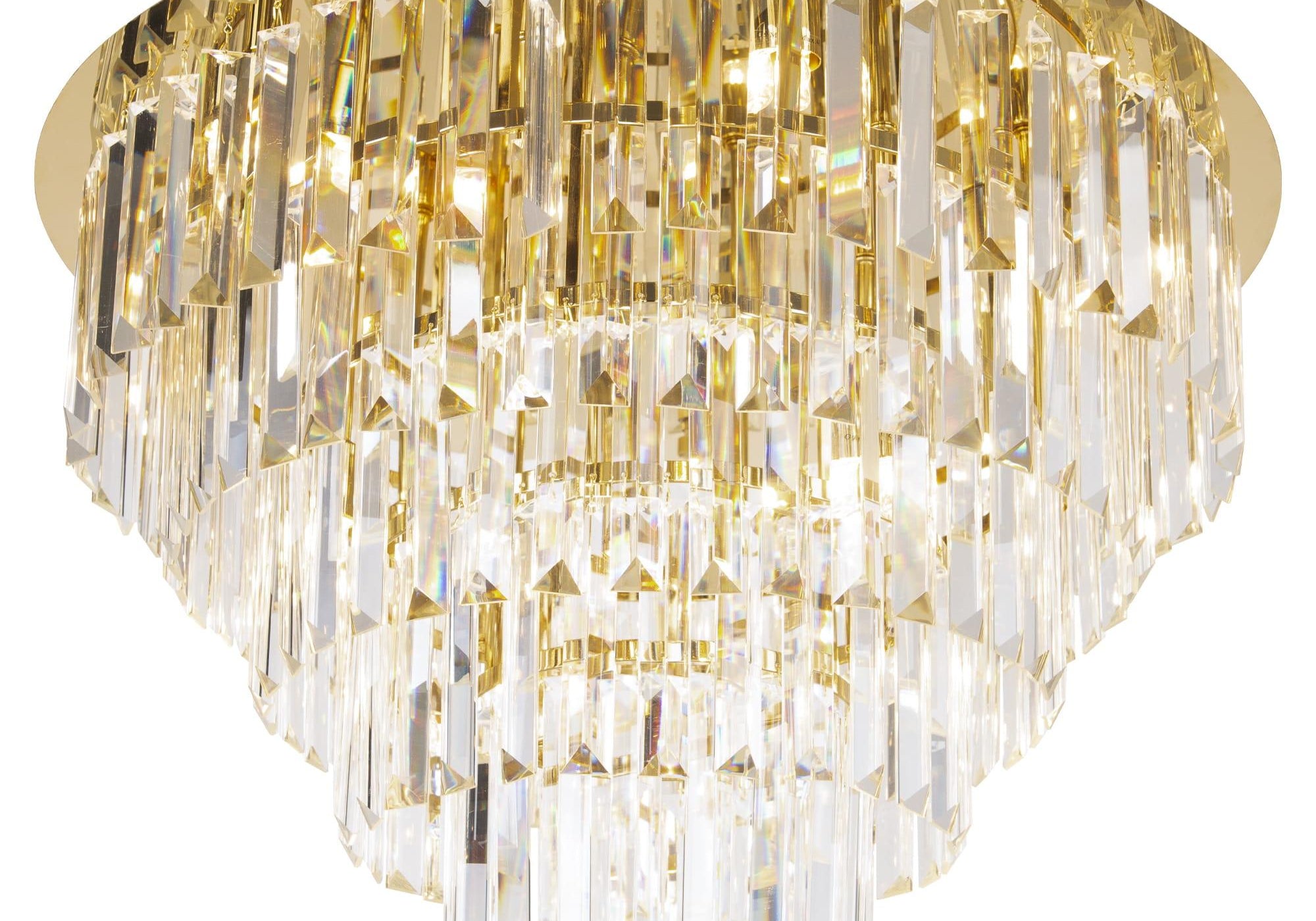 LAMPA PLAFON MONACO ZŁOTY OD MAXLIGHT C0224