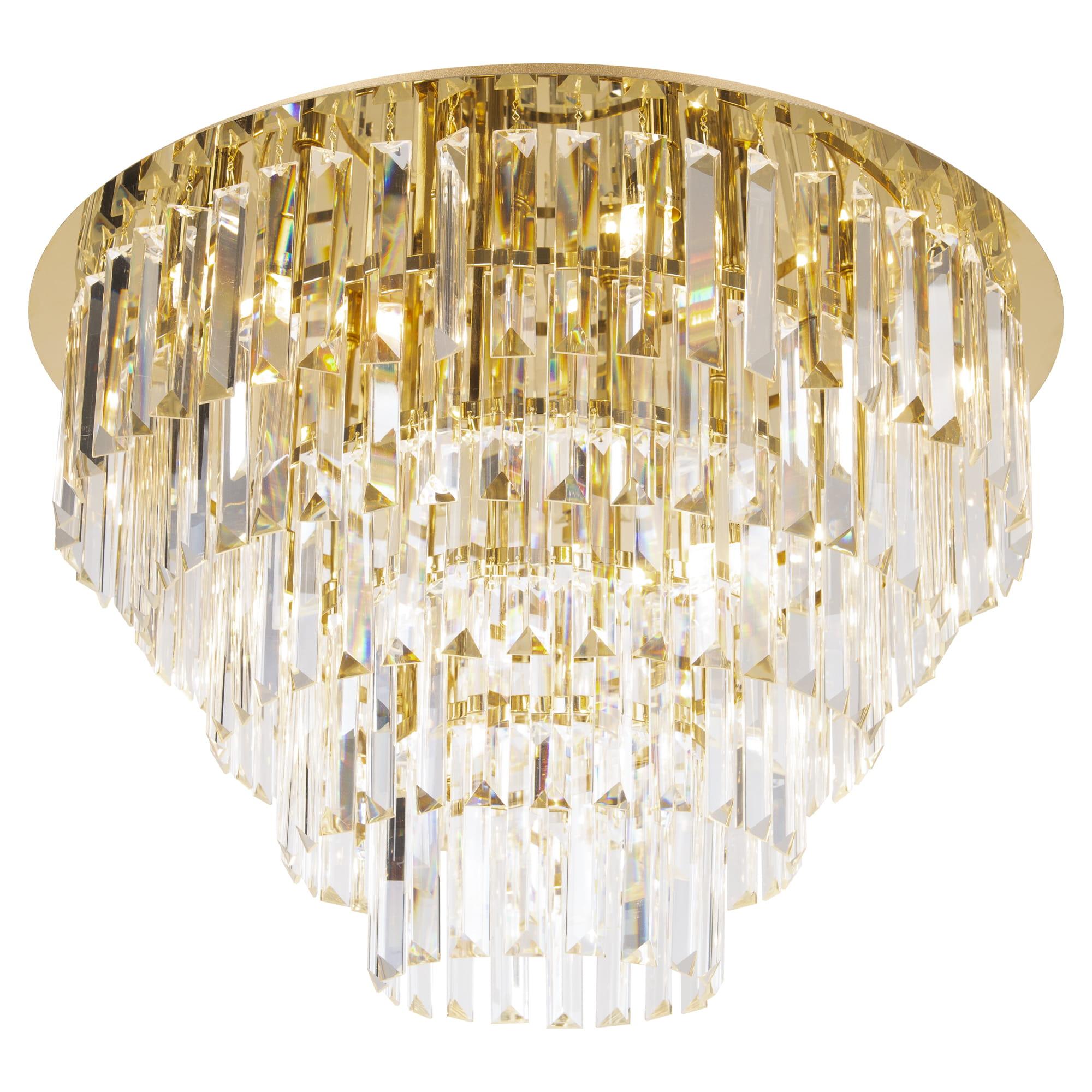 LAMPA PLAFON MONACO ZŁOTY OD MAXLIGHT C0224