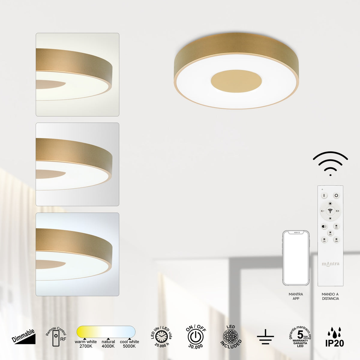 LAMPA SUFITOWA COIN OD MANTRA 8038