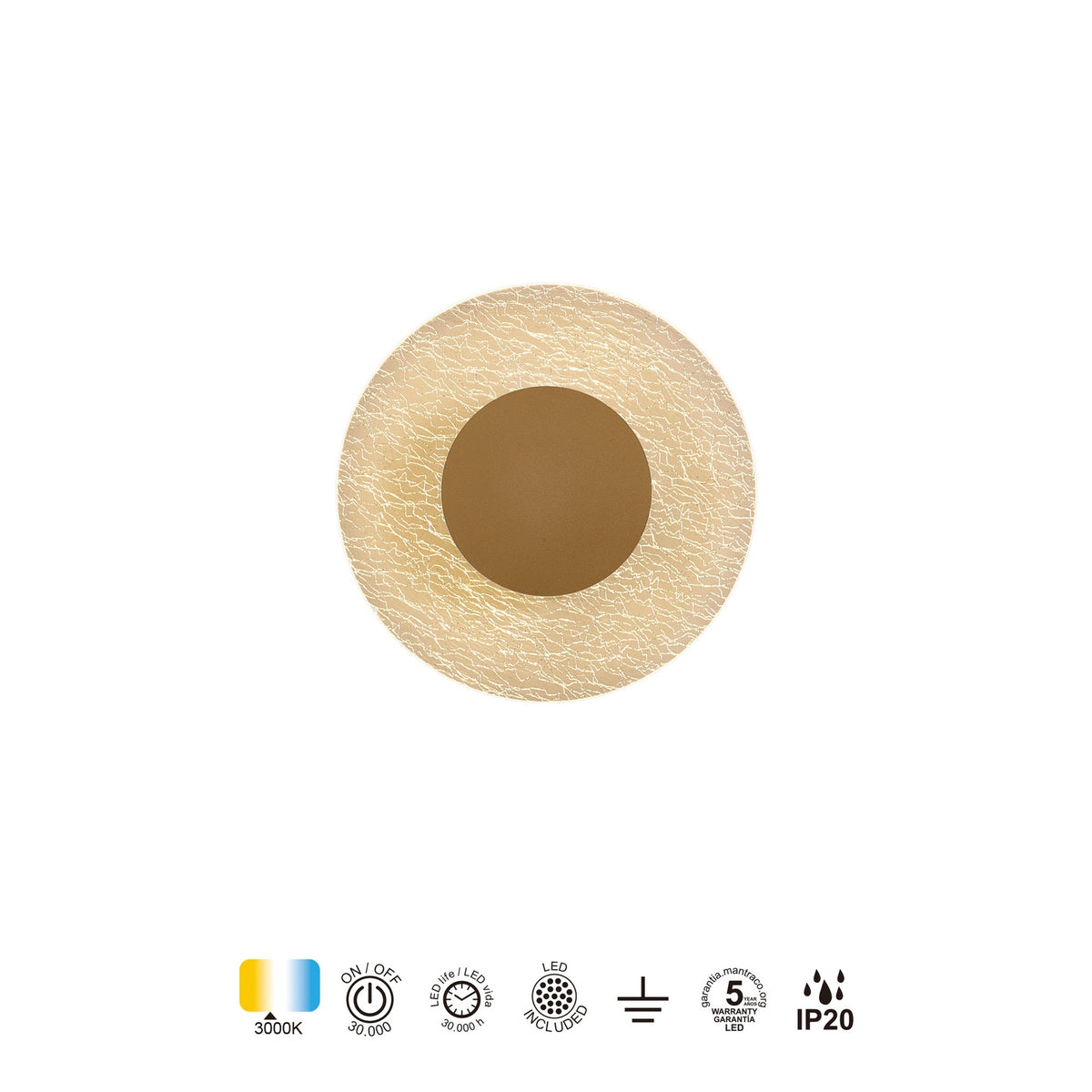 LAMPA ŚCIENNA JEWEL OD MANTRA 8073