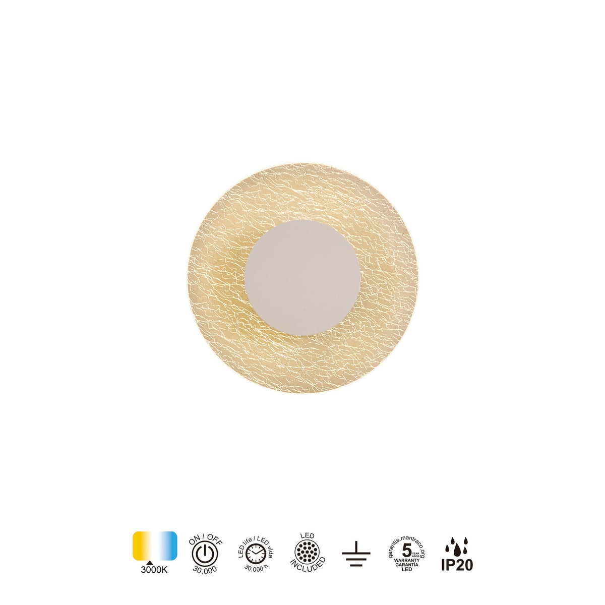 LAMPA ŚCIENNA JEWEL OD MANTRA 8074