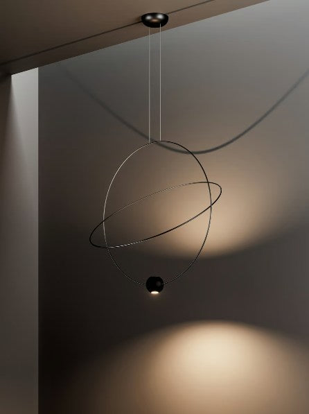 LAMPA WISZĄCA ELARA CZARNY od LODES