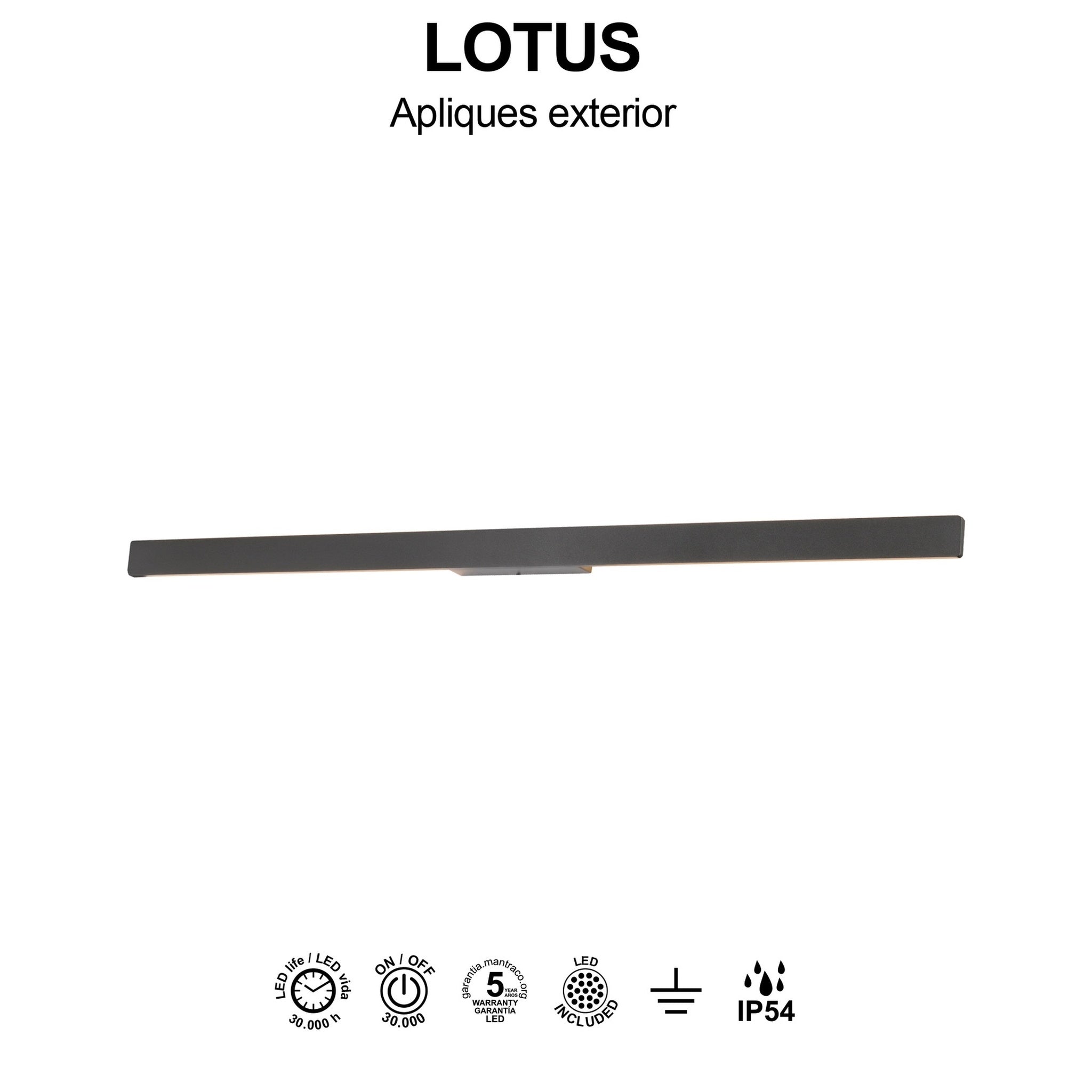 LAMPA ŚCIENNA LOTUS OD MANTRA 7991