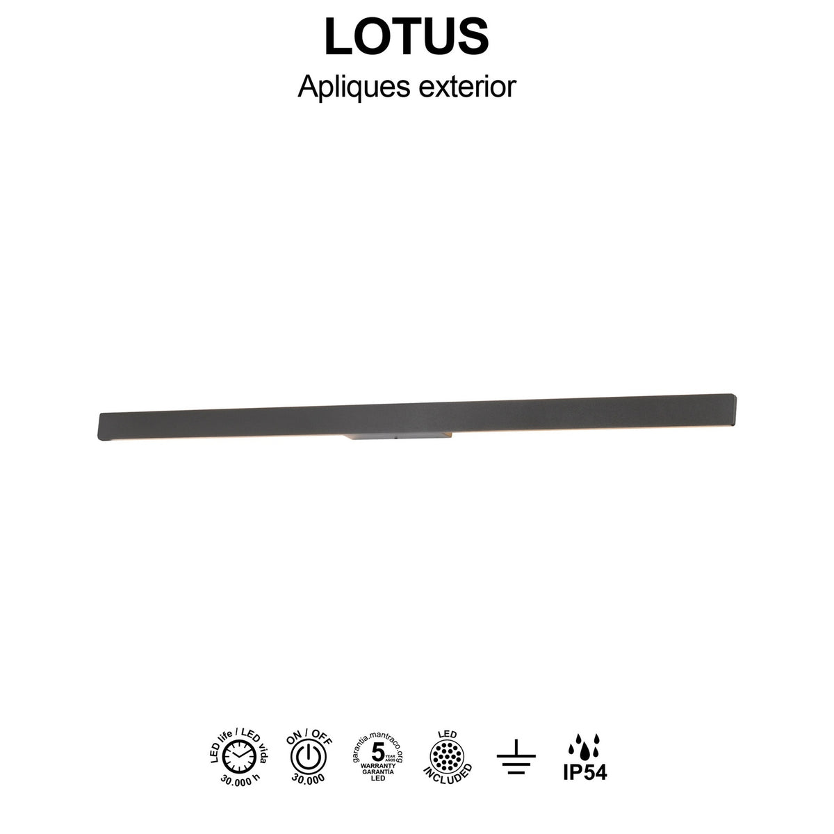 LAMPA ŚCIENNA LOTUS OD MANTRA 7991