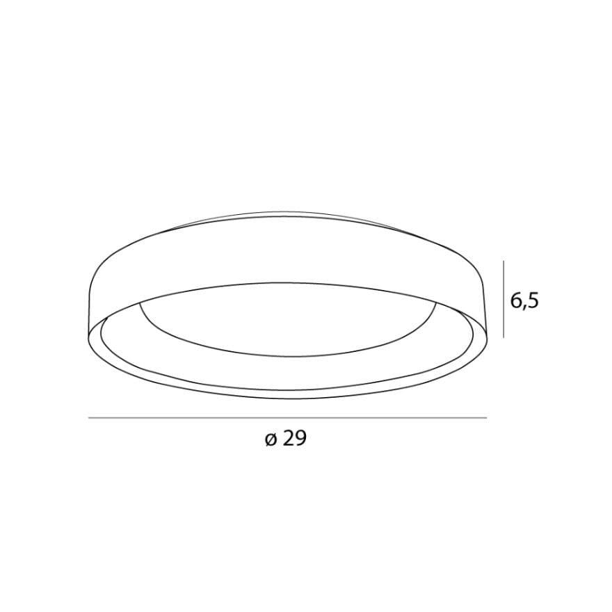 LAMPA PLAFON TORNADO BIAŁY OD MAXLIGHT C0235