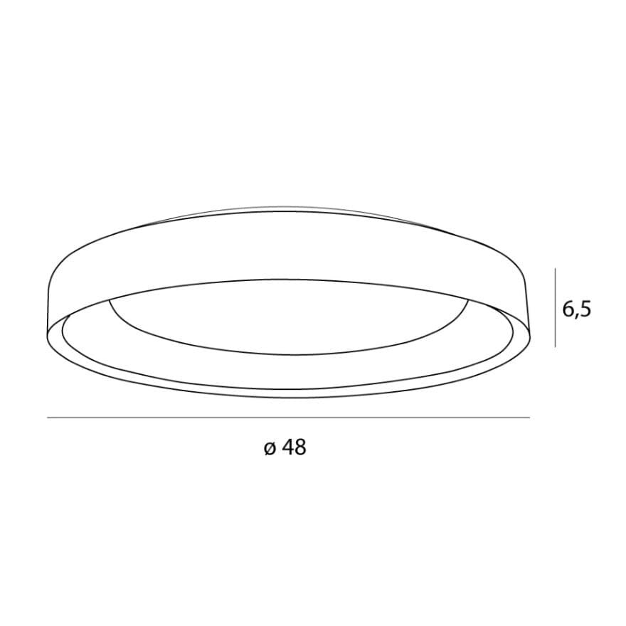 LAMPA PLAFON TORNADO BIAŁY OD MAXLIGHT C0236