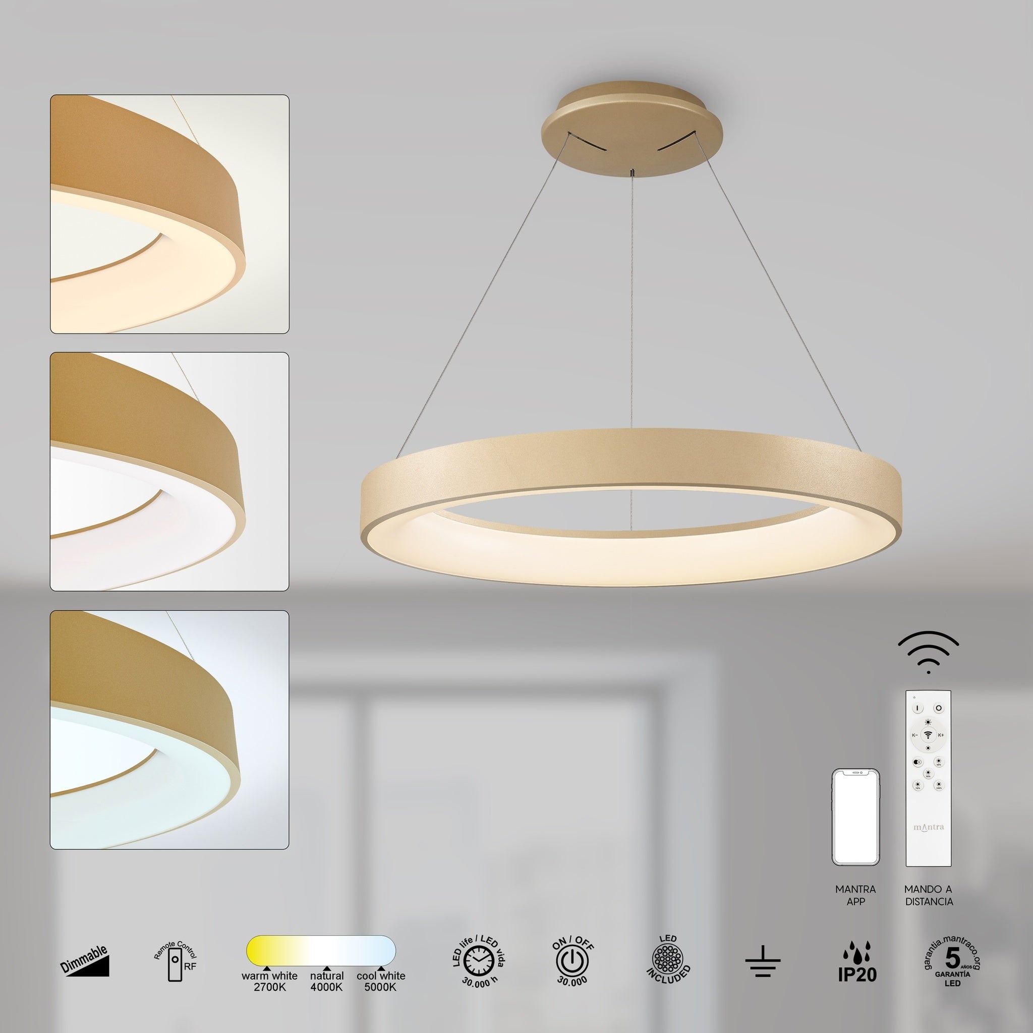 LAMPA SUFITOWA NISEKO II OD MANTRA 8574