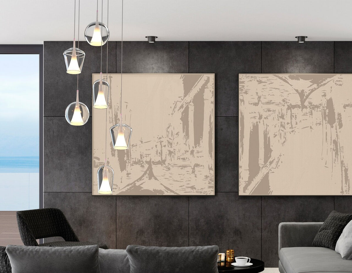 LAMPA WISZĄCA ELSA 8240 BEŻOWY od MANTRA