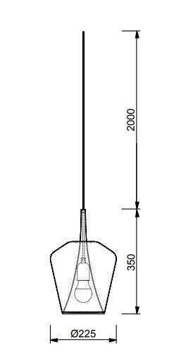 LAMPA WISZĄCA ELSA 8245 SZARY od MANTRA