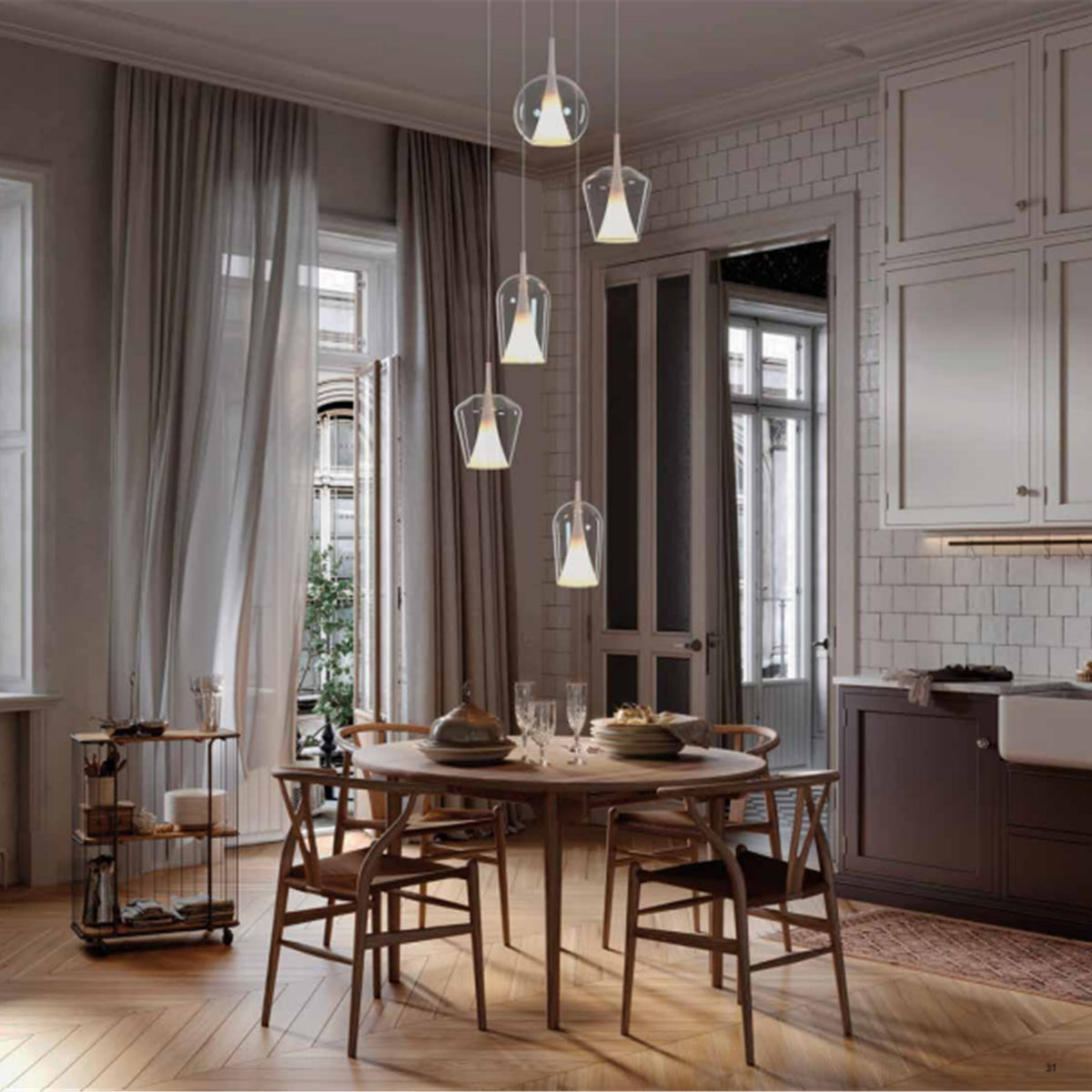 LAMPA WISZĄCA MODULAR LIGHT 220V OD MANTRA 8250