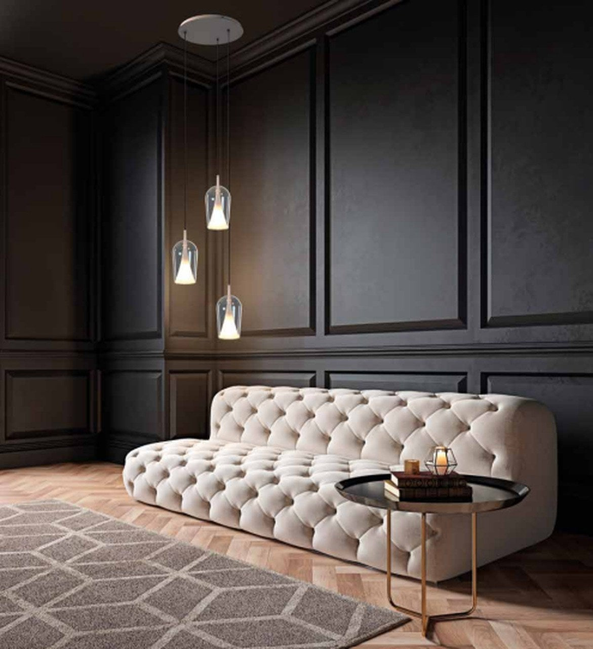 LAMPA WISZĄCA ELSA 8250 SZARY od MANTRA