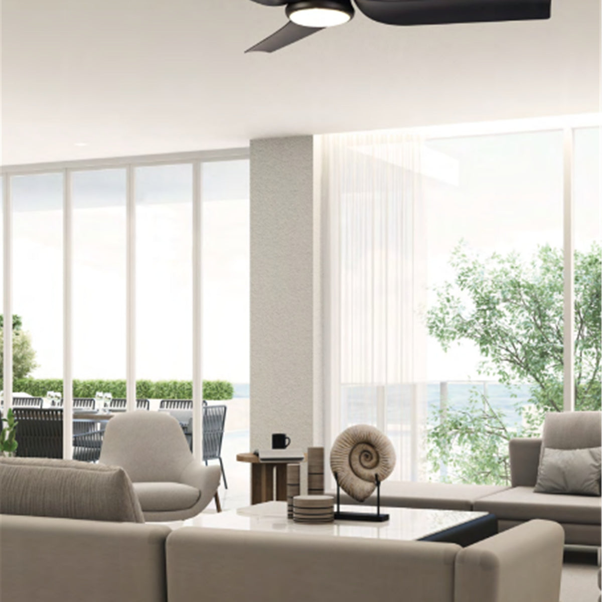 LAMPA WENTYLATOR SUFITOWY USHUAIA OD MANTRA 8717
