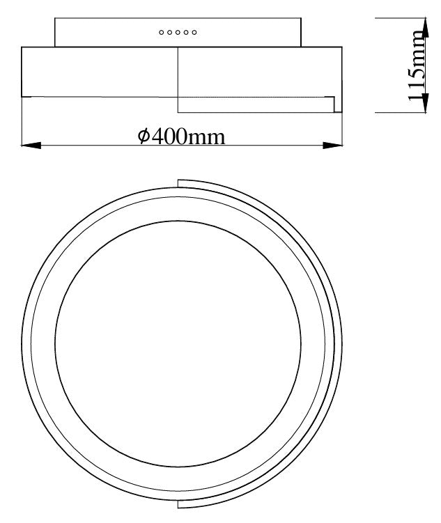 LAMPA PLAFON ARUBA BIAŁY OD MAXLIGHT C0284