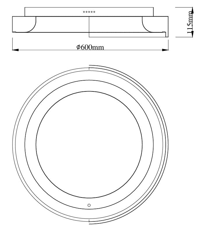 LAMPA PLAFON ARUBA BIAŁY OD MAXLIGHT C0286