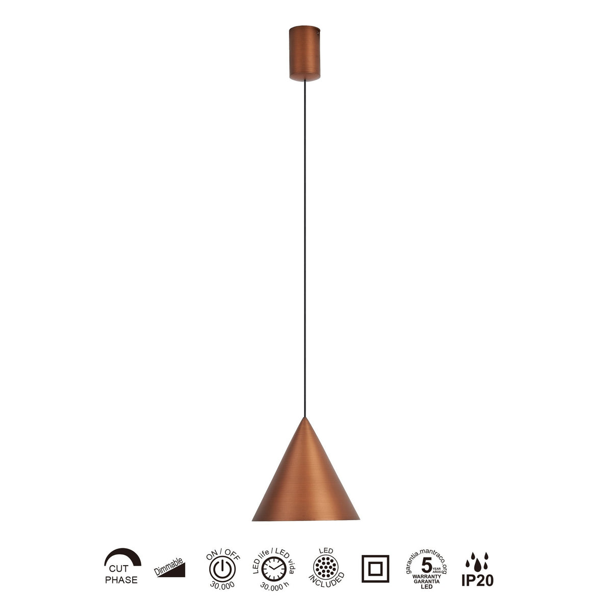 LAMPA WISZĄCA CONO OD MANTRA 9450