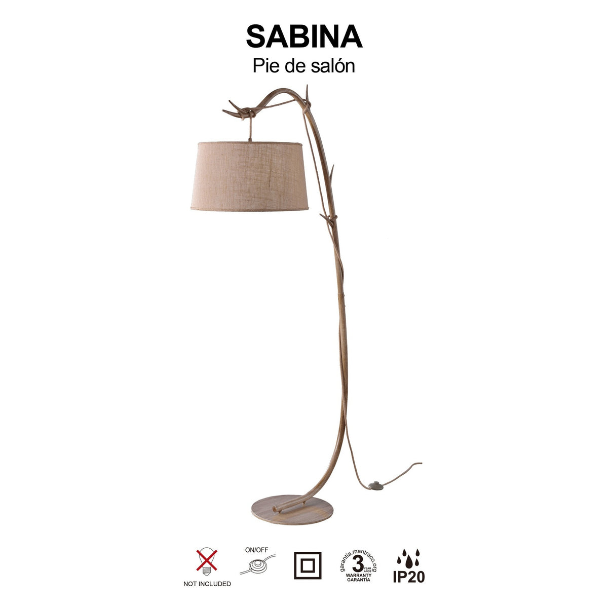 LAMPA PODŁOGOWA SABINA OD MANTRA 6182