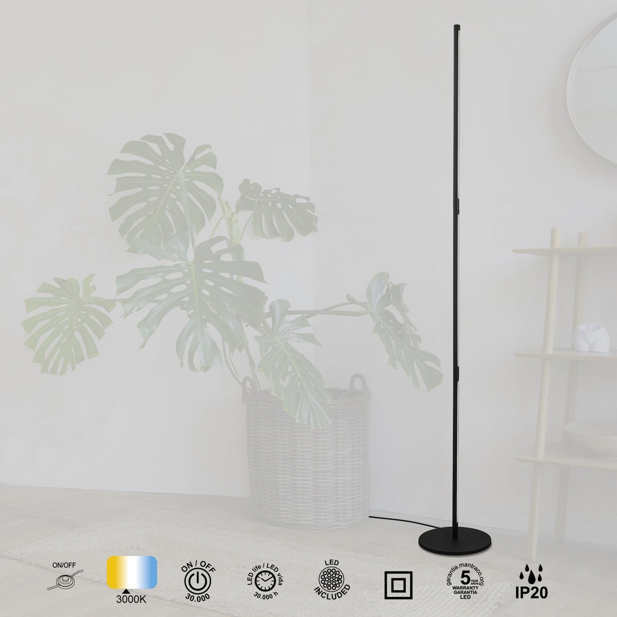 LAMPA PODŁOGOWA TORCH OD MANTRA 6736