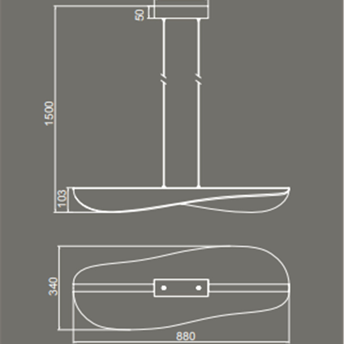 LAMPA WISZĄCA  OD MANTRA 8209