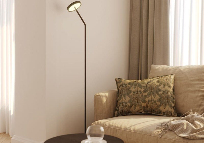 LAMPA PODŁOGOWA IBIZA CZARNY OD MAXLIGHT F0060