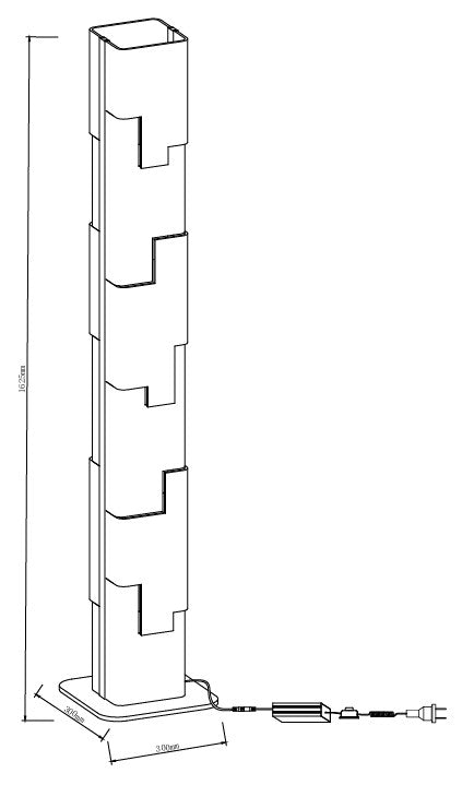 LAMPA PODŁOGOWA EVEREST BRĄZOWY OD MAXLIGHT F0063
