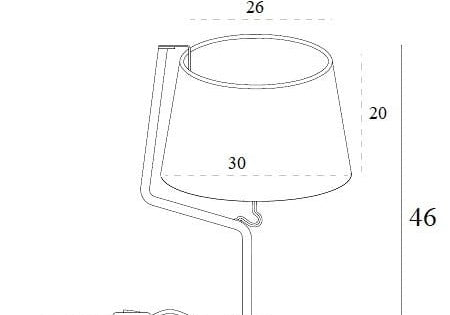 LAMPA  CHICAGO CZARNY OD MAXLIGHT T0029