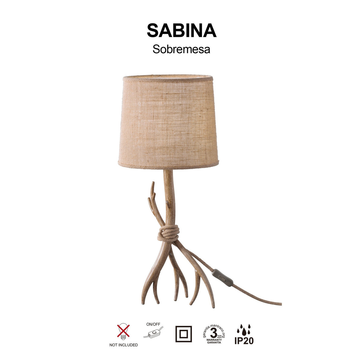 LAMPA STOŁOWA SABINA OD MANTRA 6181