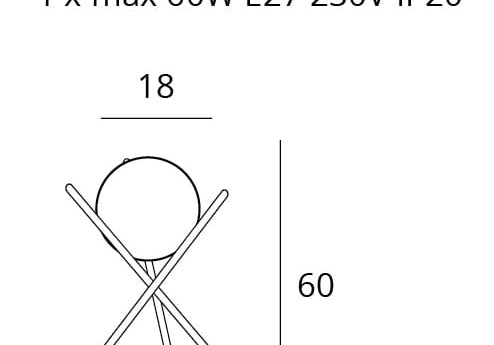LAMPA  XENA MOSIĘŻNY OD MAXLIGHT T0044