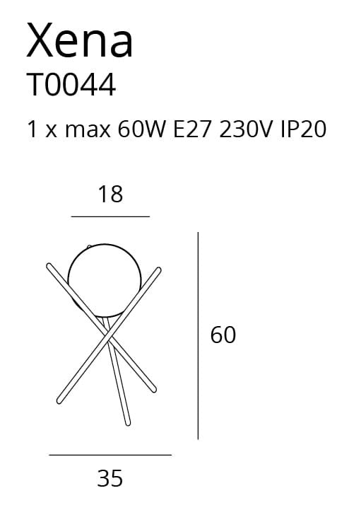 LAMPA  XENA MOSIĘŻNY OD MAXLIGHT T0044