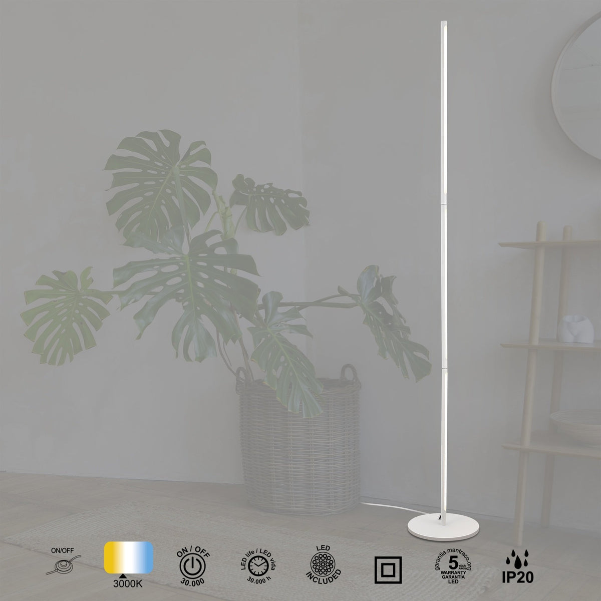 LAMPA PODŁOGOWA TORCH OD MANTRA 6735