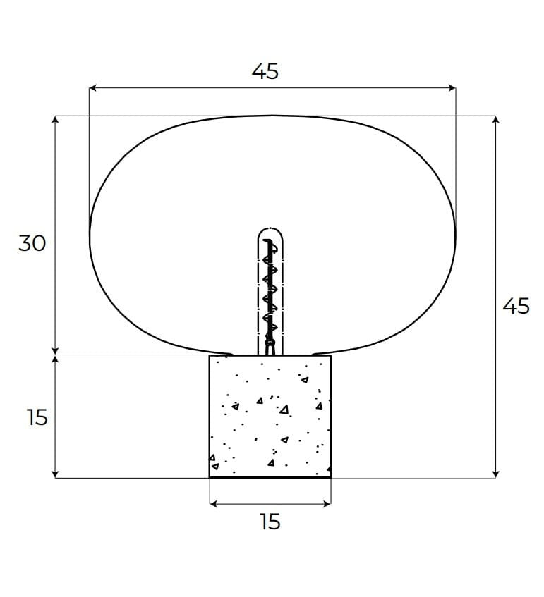 LAMPA  MOONSTONE CZARNY OD MAXLIGHT T0057