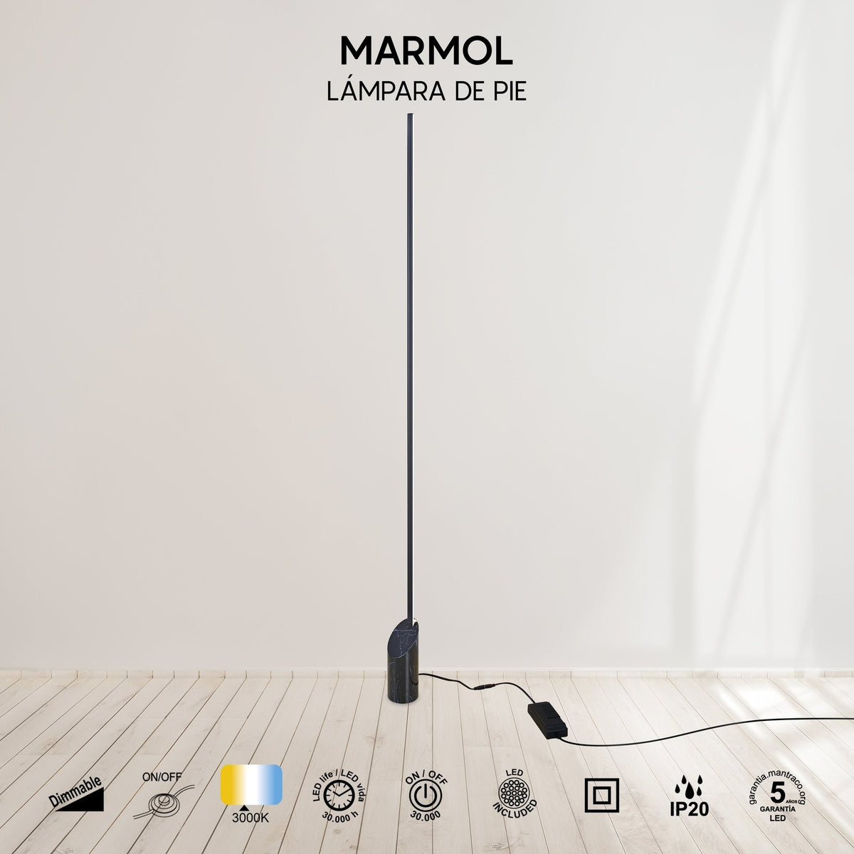 LAMPA PODŁOGOWA MARMOL OD MANTRA 8513