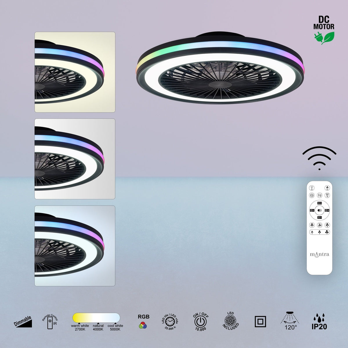 LAMPA SUFITOWA GAMER BIG OD MANTRA 7862
