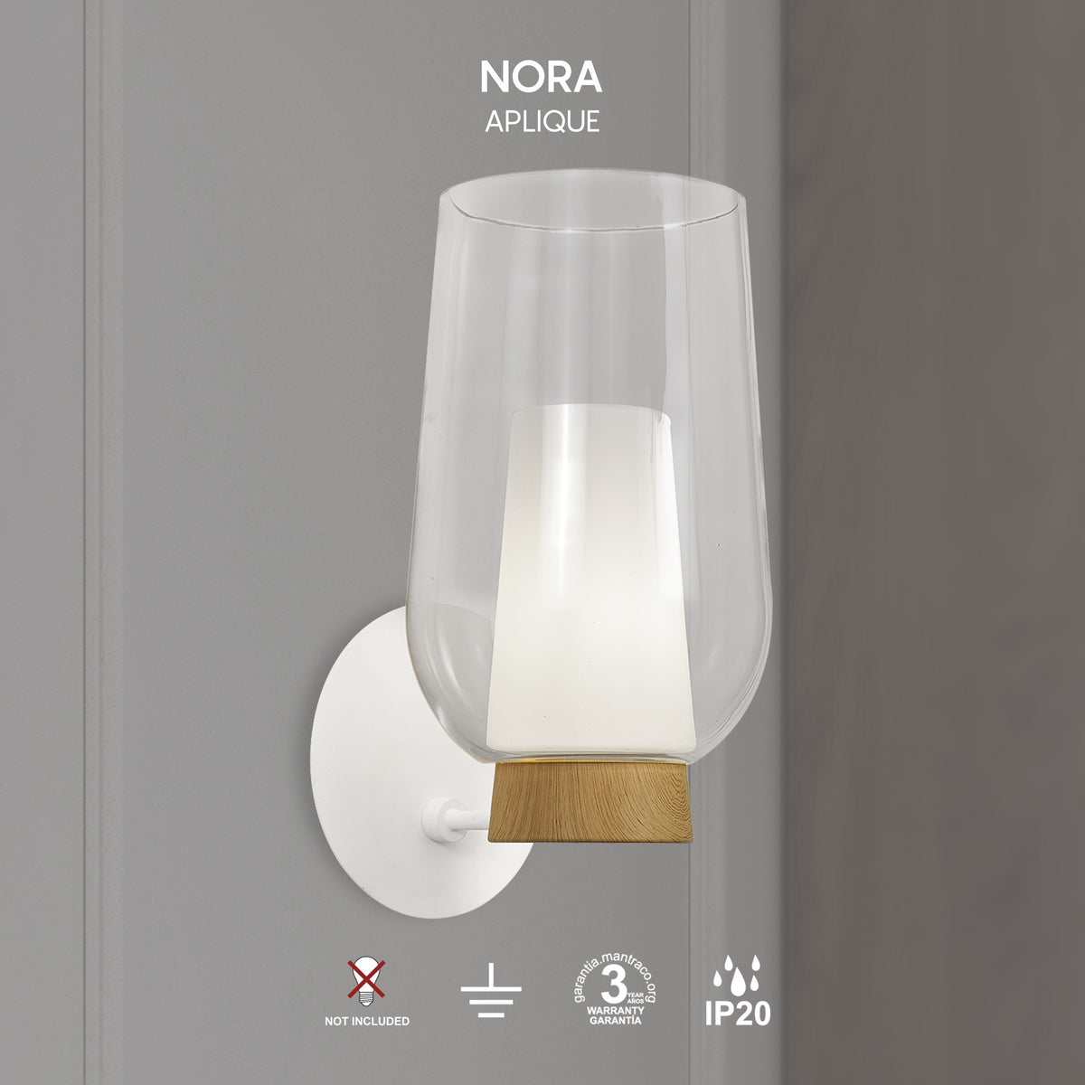 LAMPA ŚCIENNA NORA OD MANTRA 8280