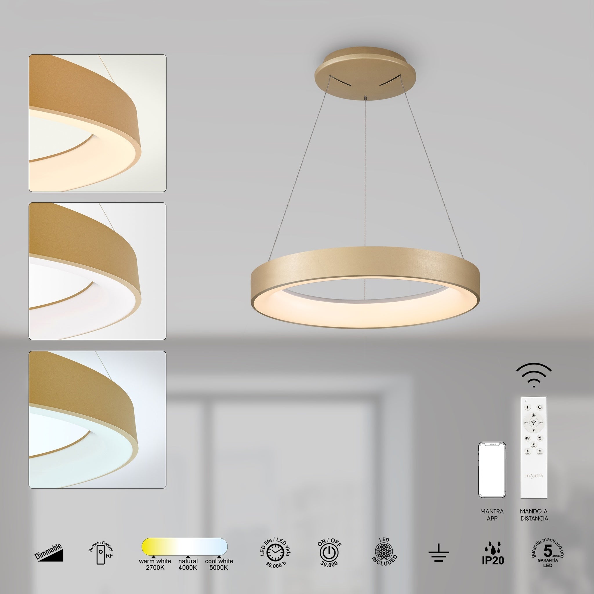 LAMPA SUFITOWA NISEKO II OD MANTRA 8627