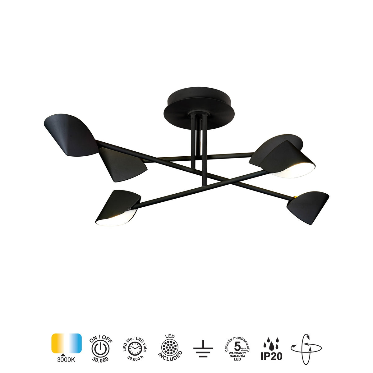 LAMPA SUFITOWA CAPUCCINA OD MANTRA 7581