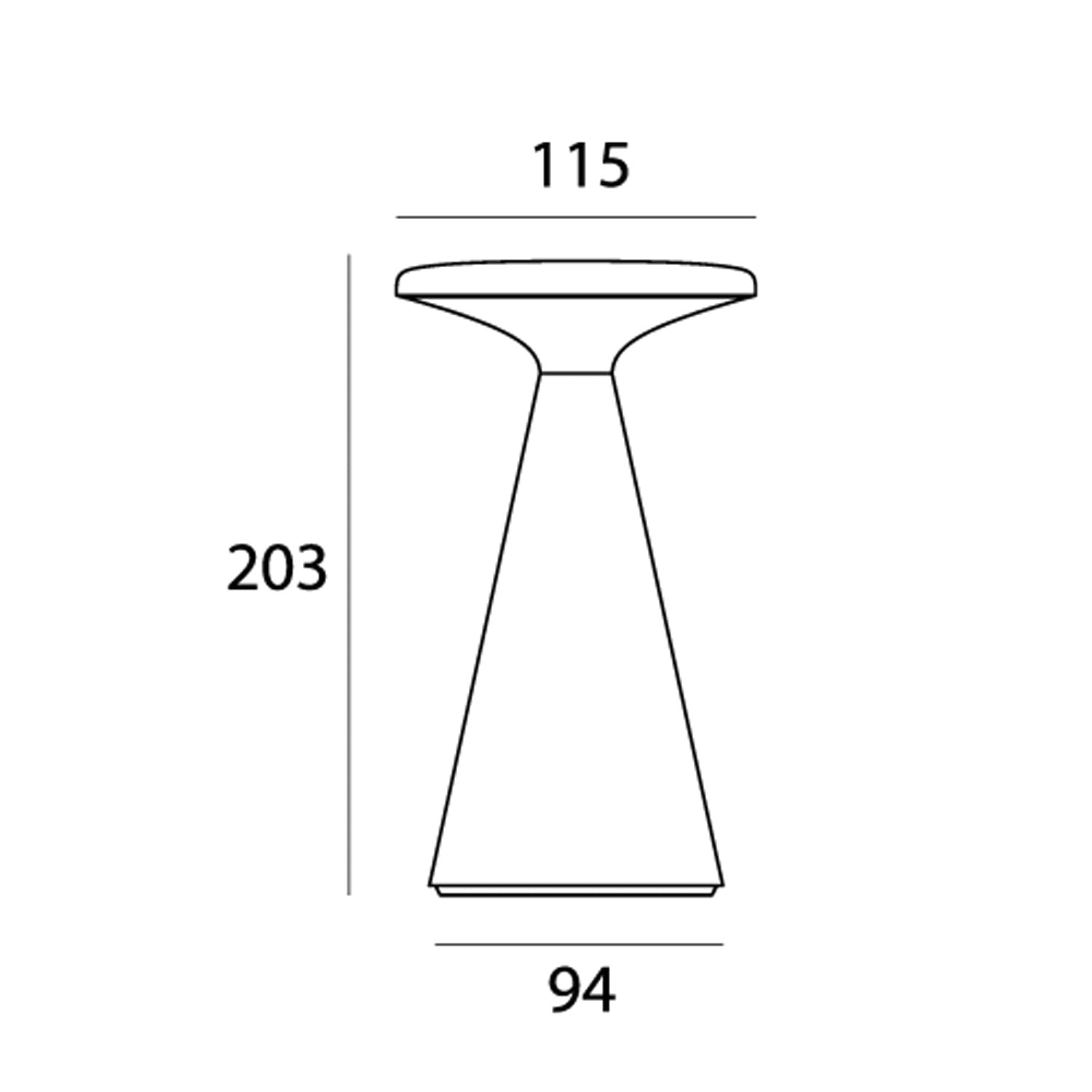 LAMPA  FUNGHI CZARNY OD MAXLIGHT T0063