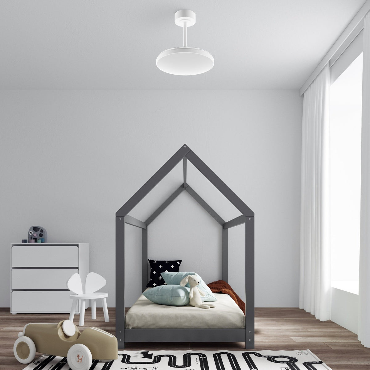 LAMPA WENTYLATOR SUFITOWY SLIM FAN MINI OD MANTRA 9008