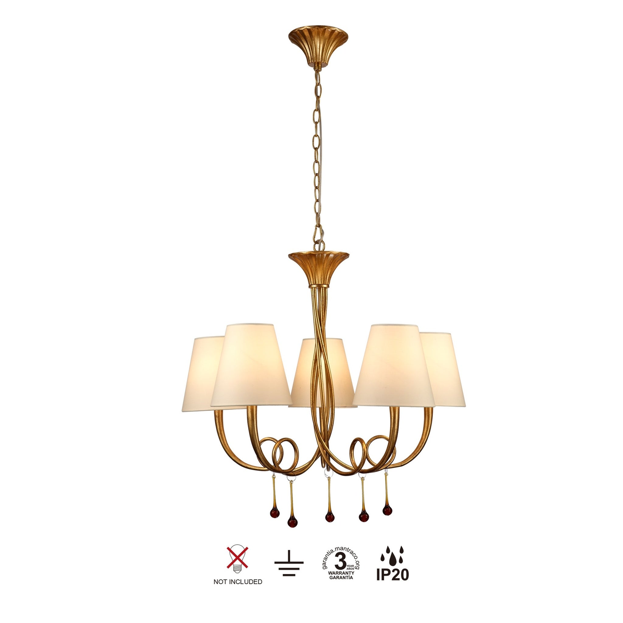 LAMPA WISZĄCA PAOLA OD MANTRA 6206