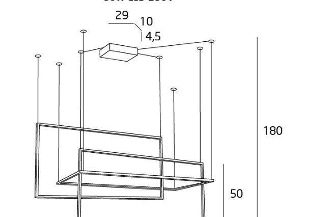 LAMPA  GEOMETRIC BIAŁY OD MAXLIGHT P0272