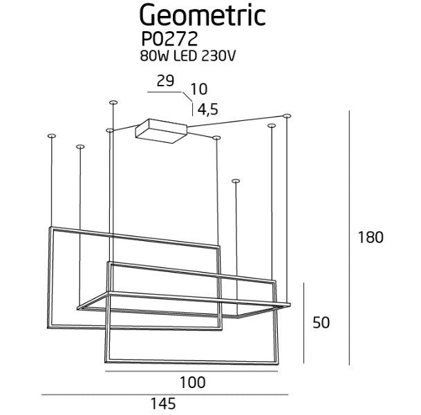 LAMPA  GEOMETRIC BIAŁY OD MAXLIGHT P0272