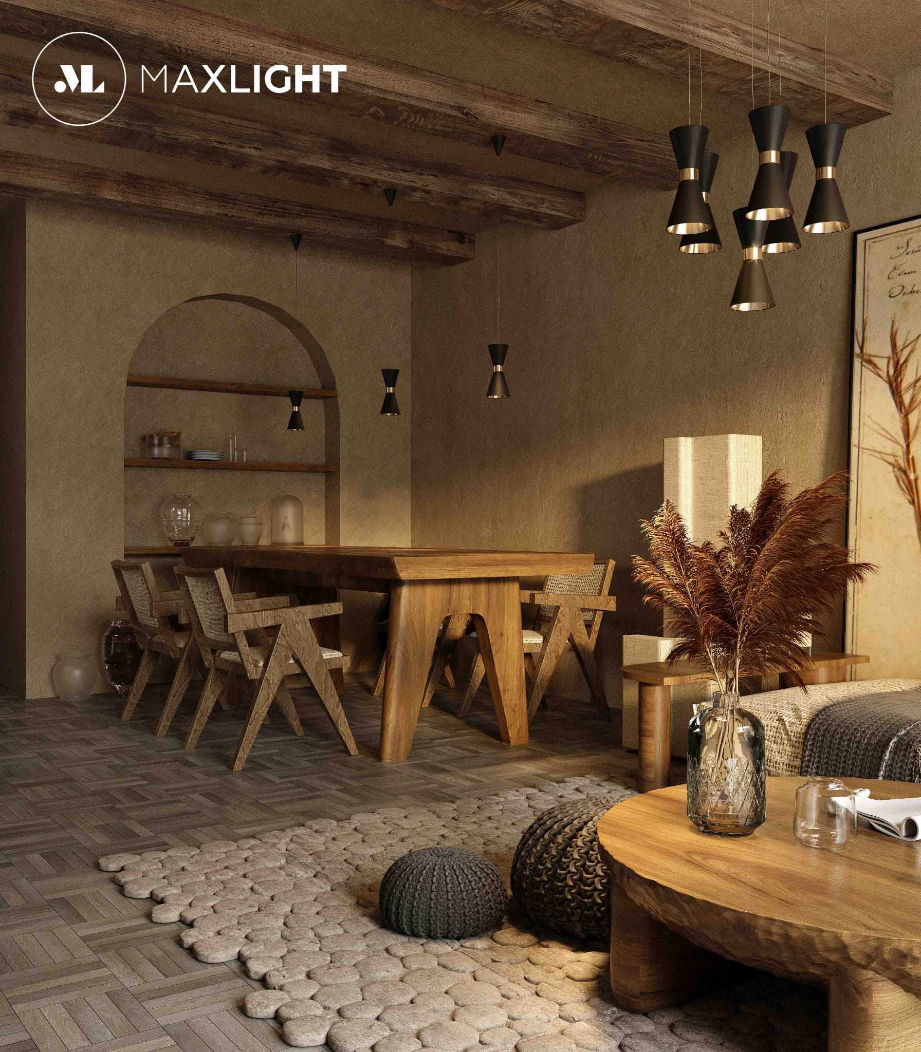 LAMPA  CORNET CZARNY OD MAXLIGHT P0330