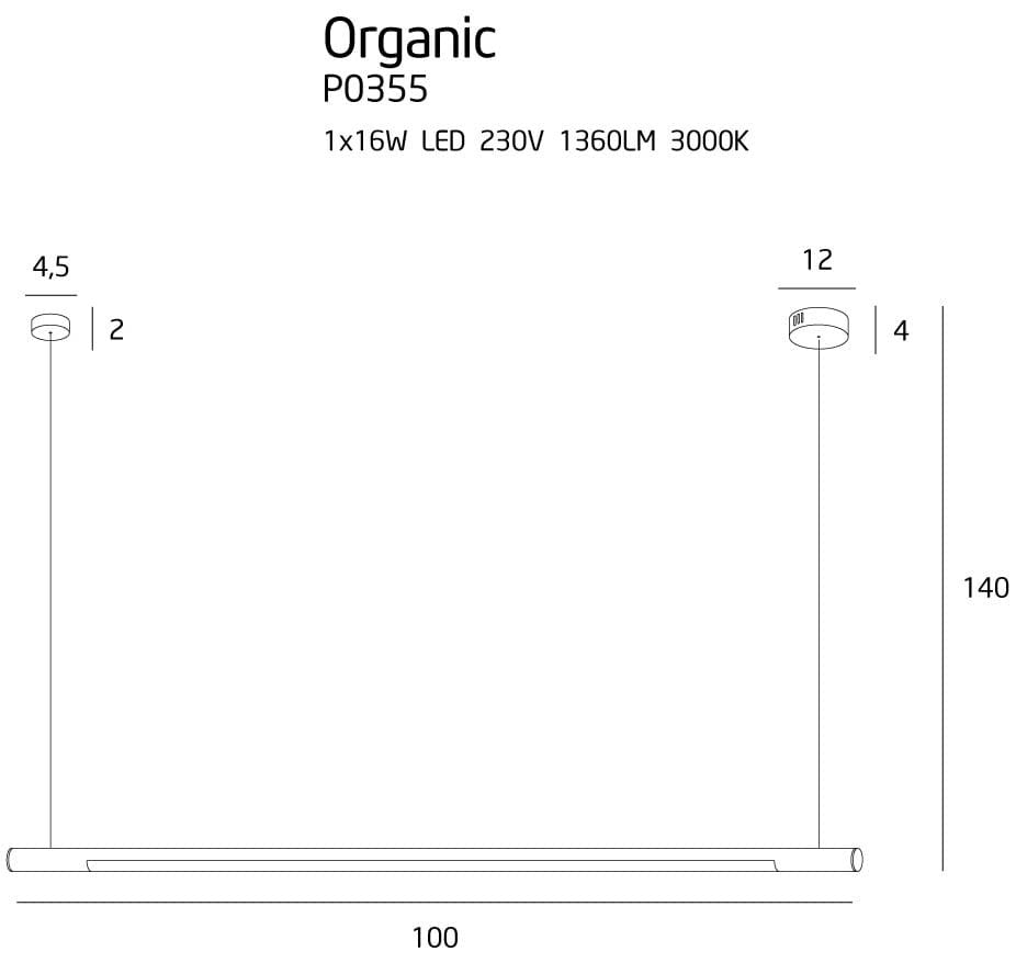 LAMPA  ORGANIC HO CHROM OD MAXLIGHT P0355