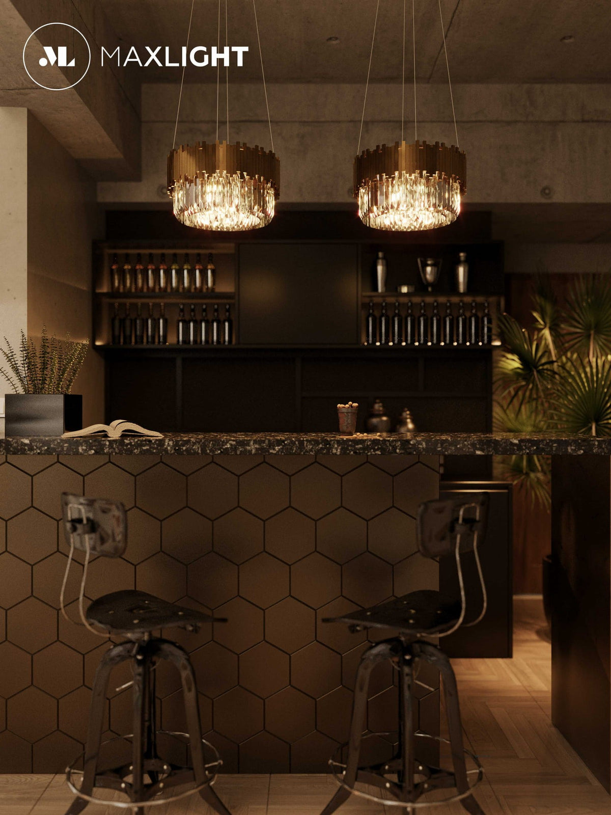 LAMPA  TREND ZŁOTY OD MAXLIGHT P0368