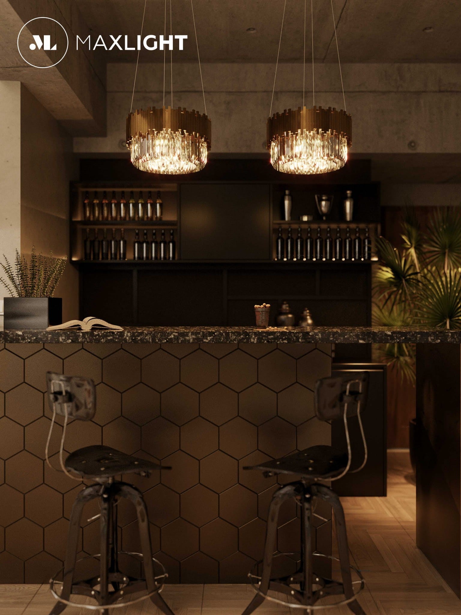 LAMPA  TREND ZŁOTY OD MAXLIGHT P0368
