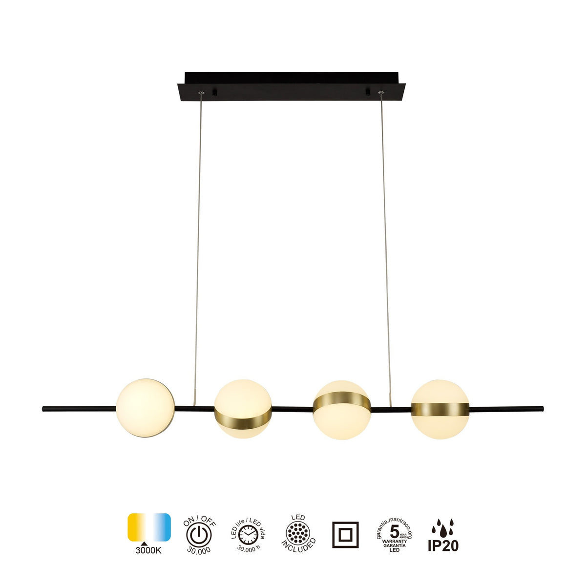 LAMPA WISZĄCA CUBA OD MANTRA 7161