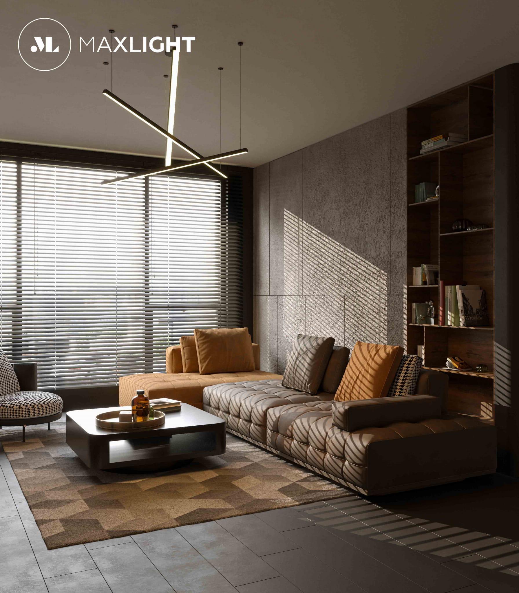 LAMPA  TRIO CZARNY OD MAXLIGHT P0311D